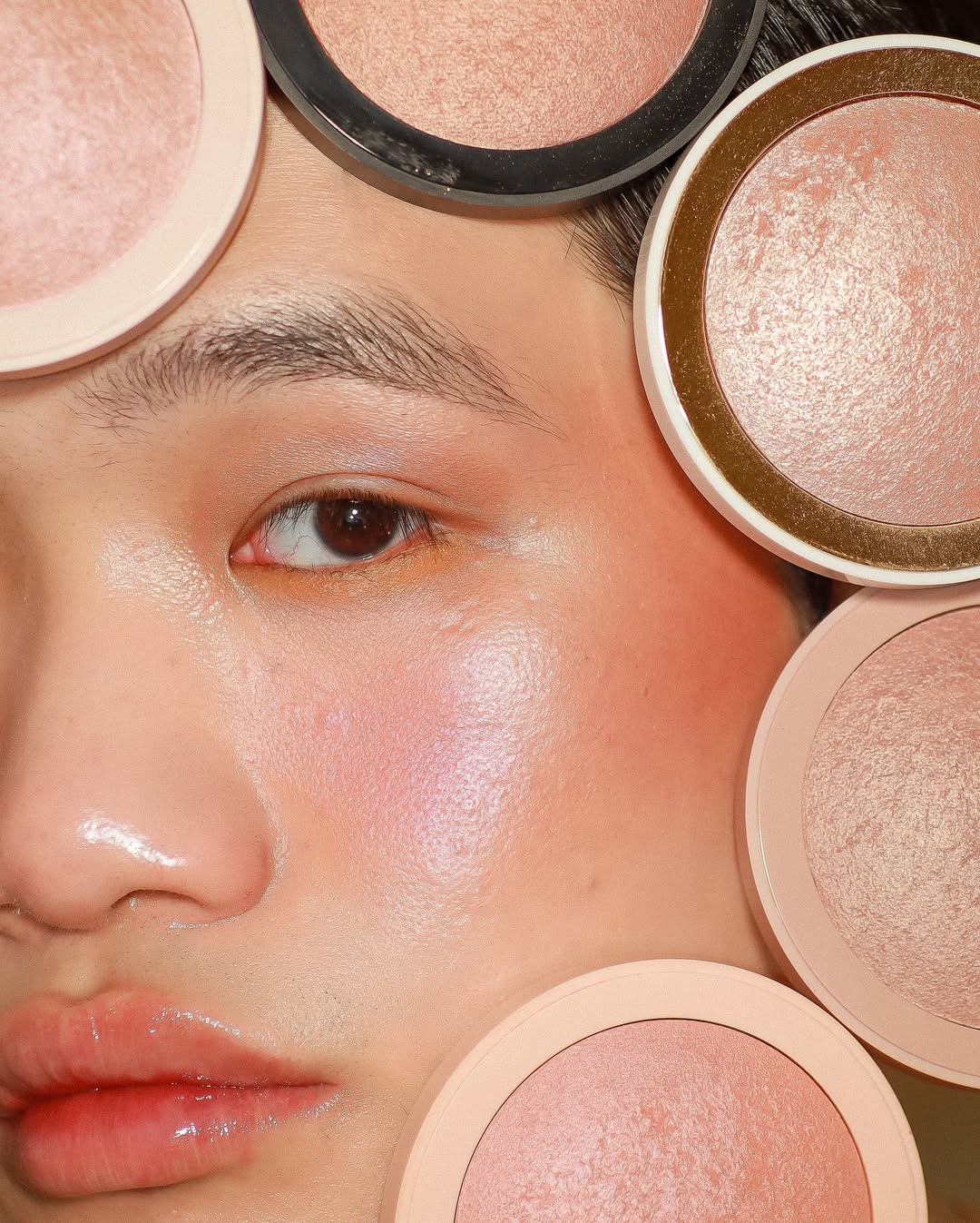 Full Face of Blush Glow
