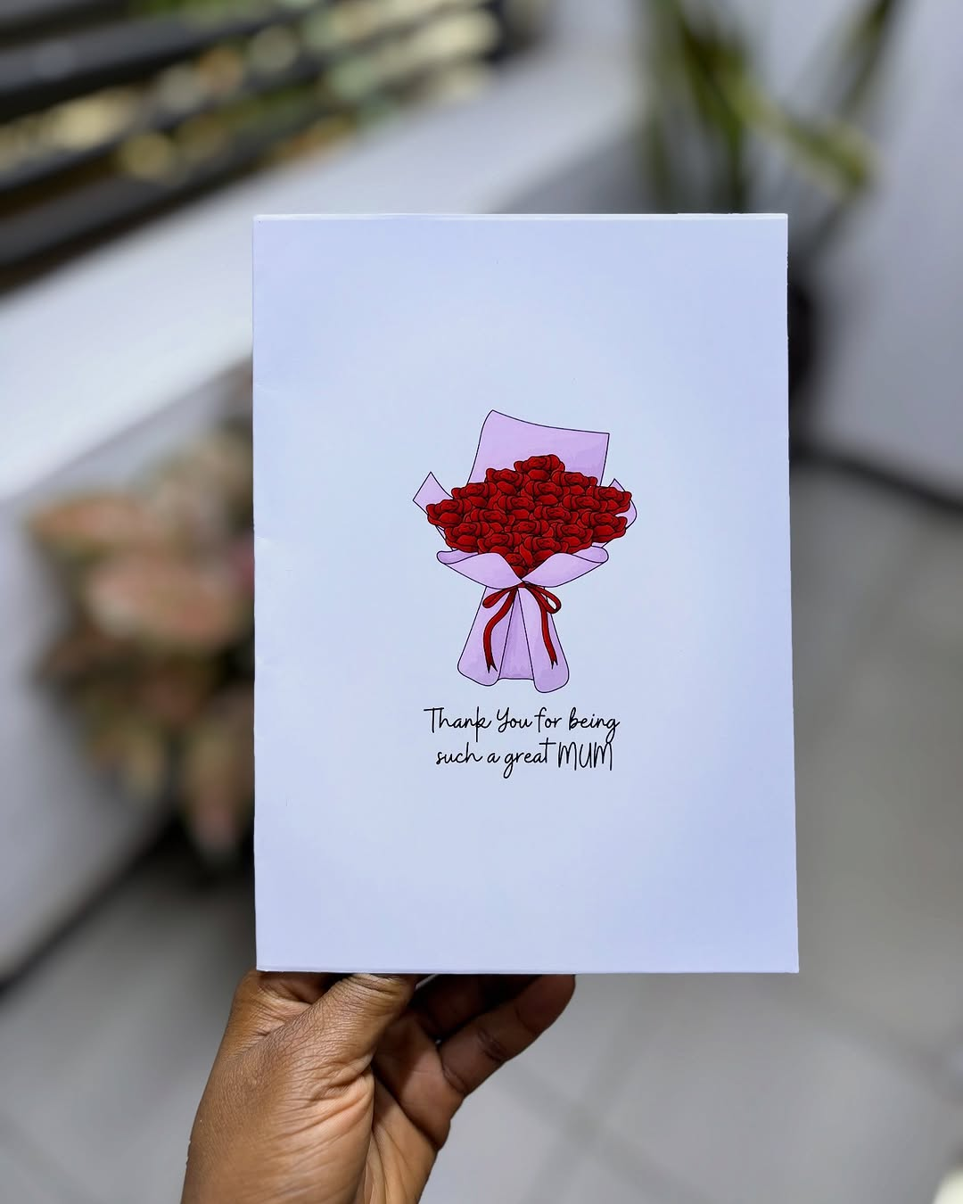Bouquet on Card