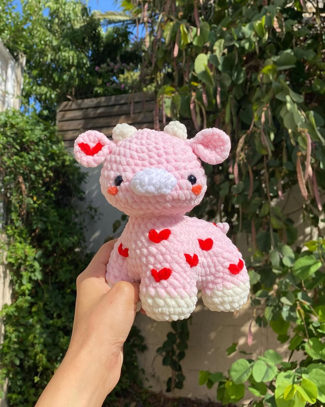 Crochet Love Cow