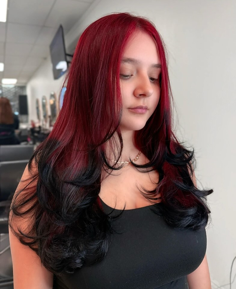 Ruby with Black Tips