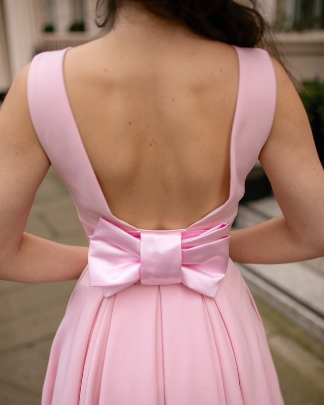 Pink Bow Back