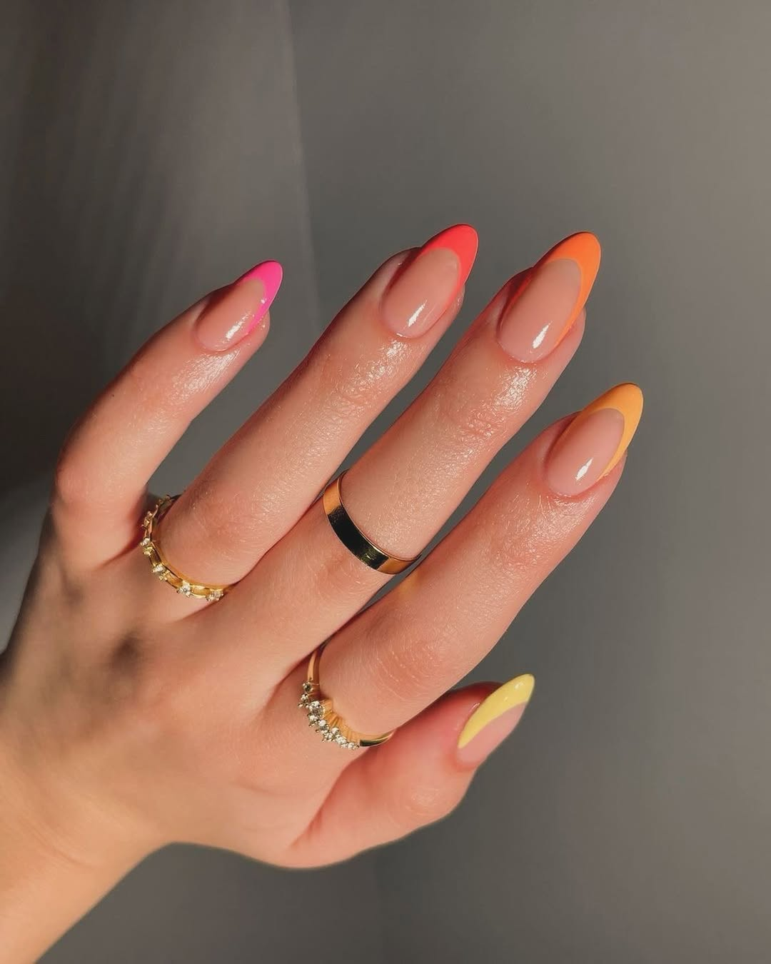 Colorful French Tips