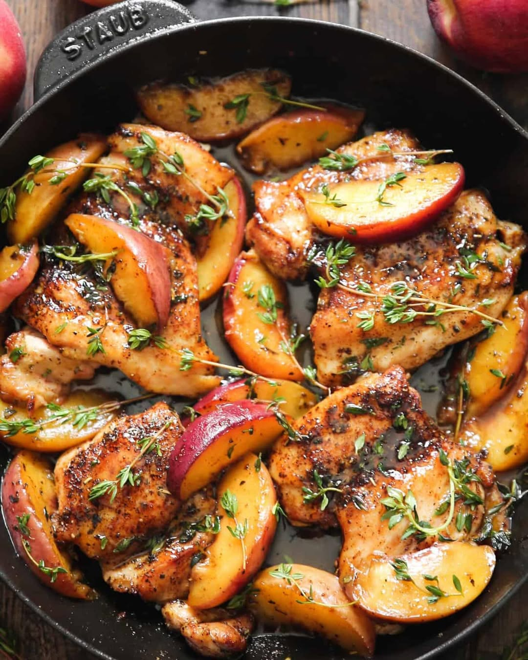 Chicken with Peaches