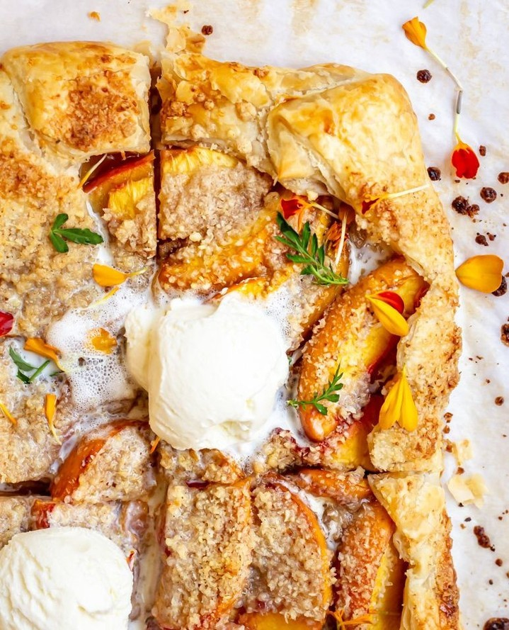 Peach Crumble Galette