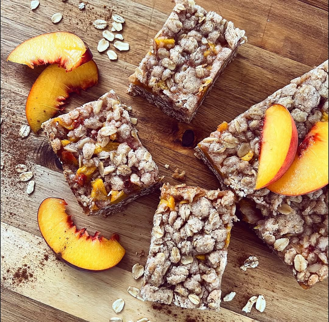 Peach Crumble Bars