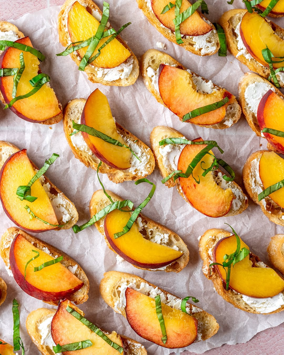 Summer Peach Crostini