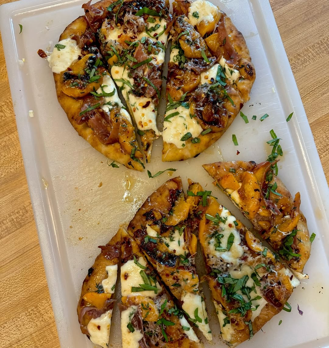 Peach Prosciutto Flatbread