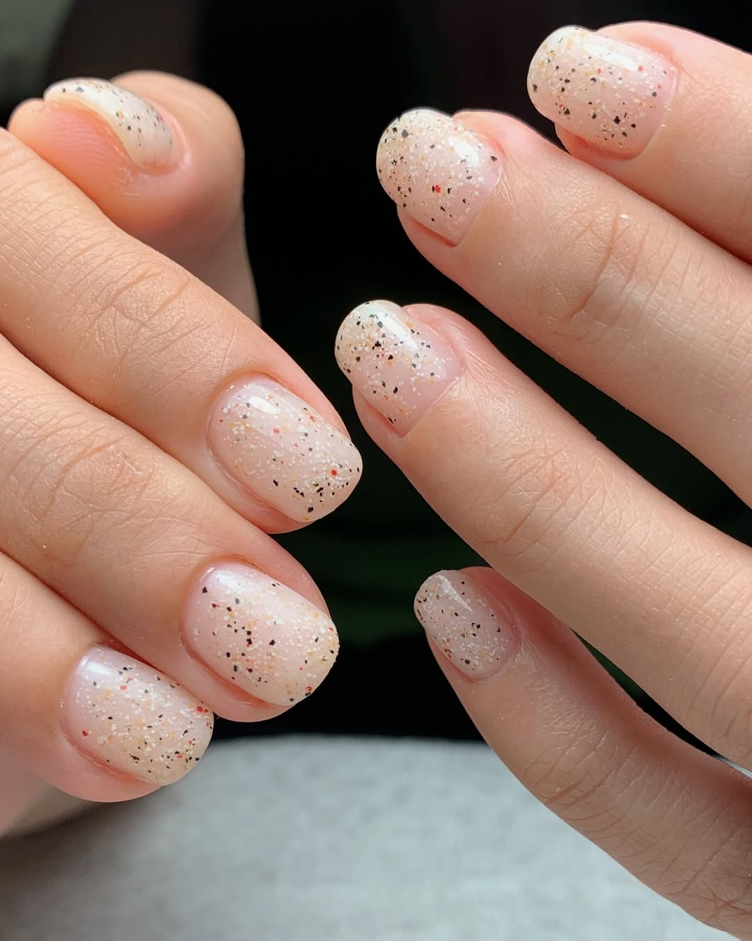 Speckled Pottery Nails