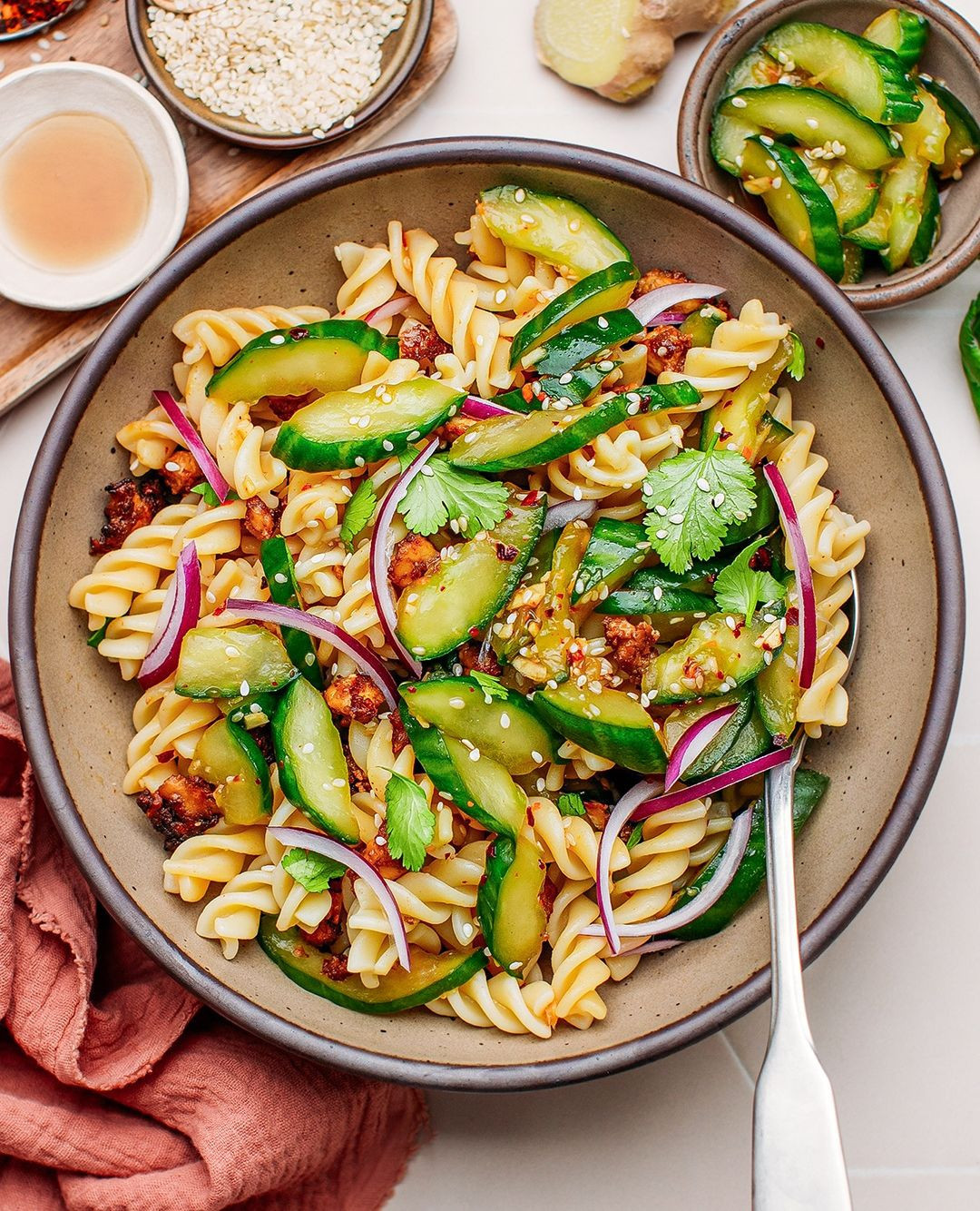 Pasta Cucumber Salad