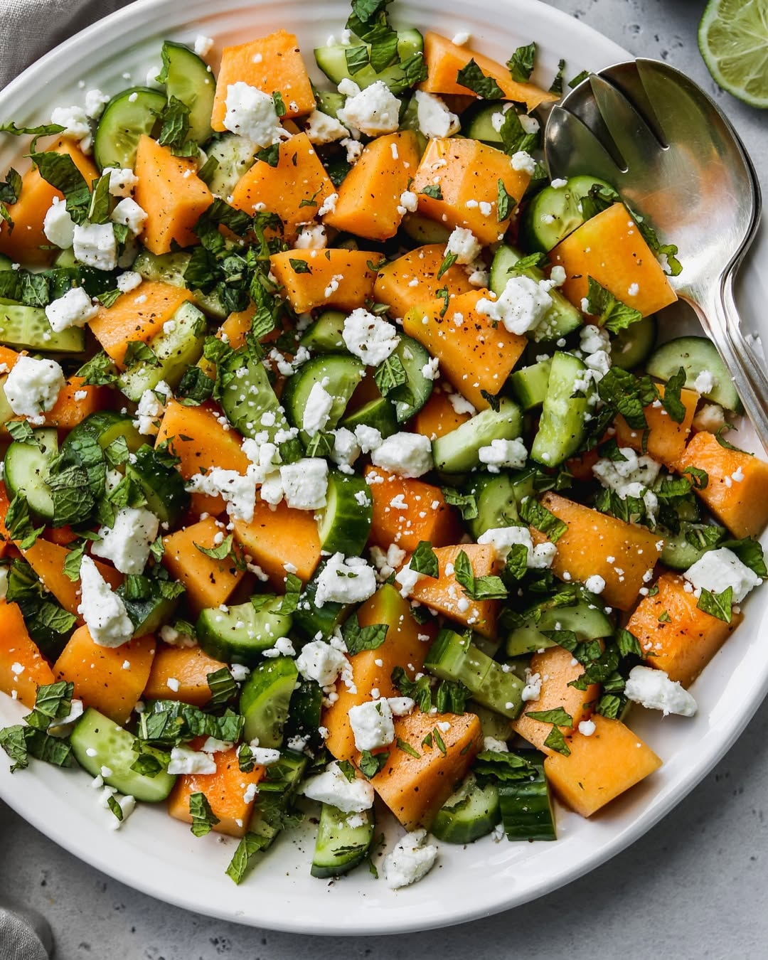 Cantaloupe Cucumber Salad