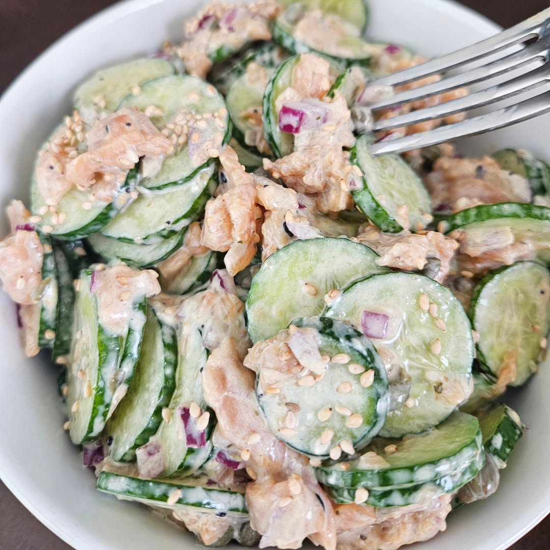 Smoked Salmon Cucumber Salad