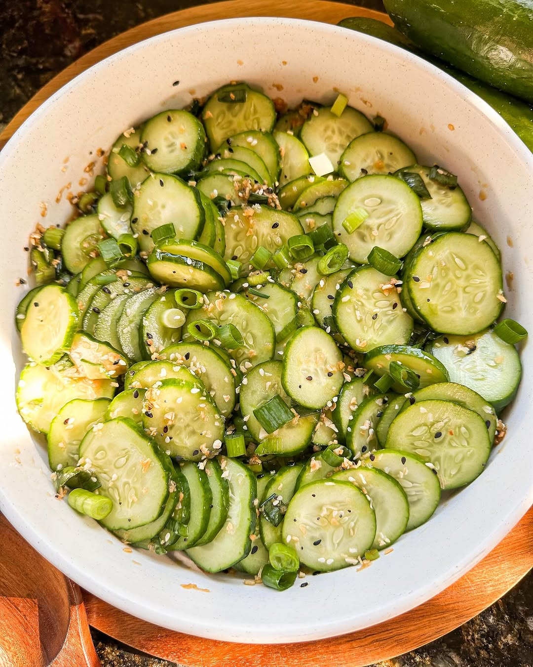 Garlic Cucumber Salad