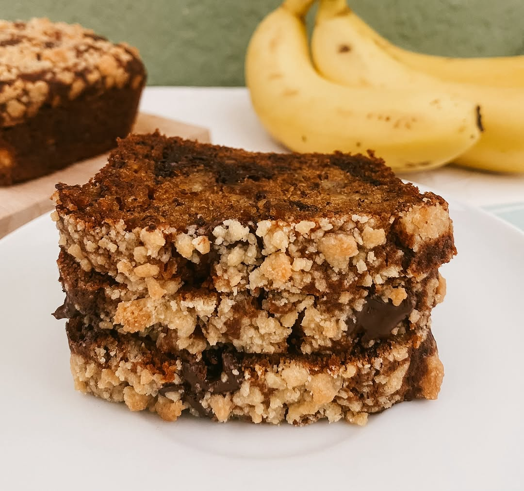 Choco Crumble Banana Bread