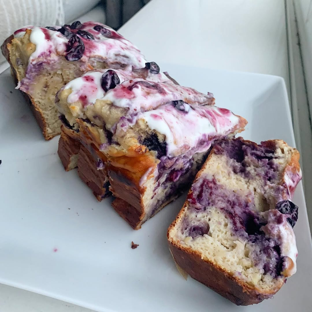 Protein Blueberry Banana Bread
