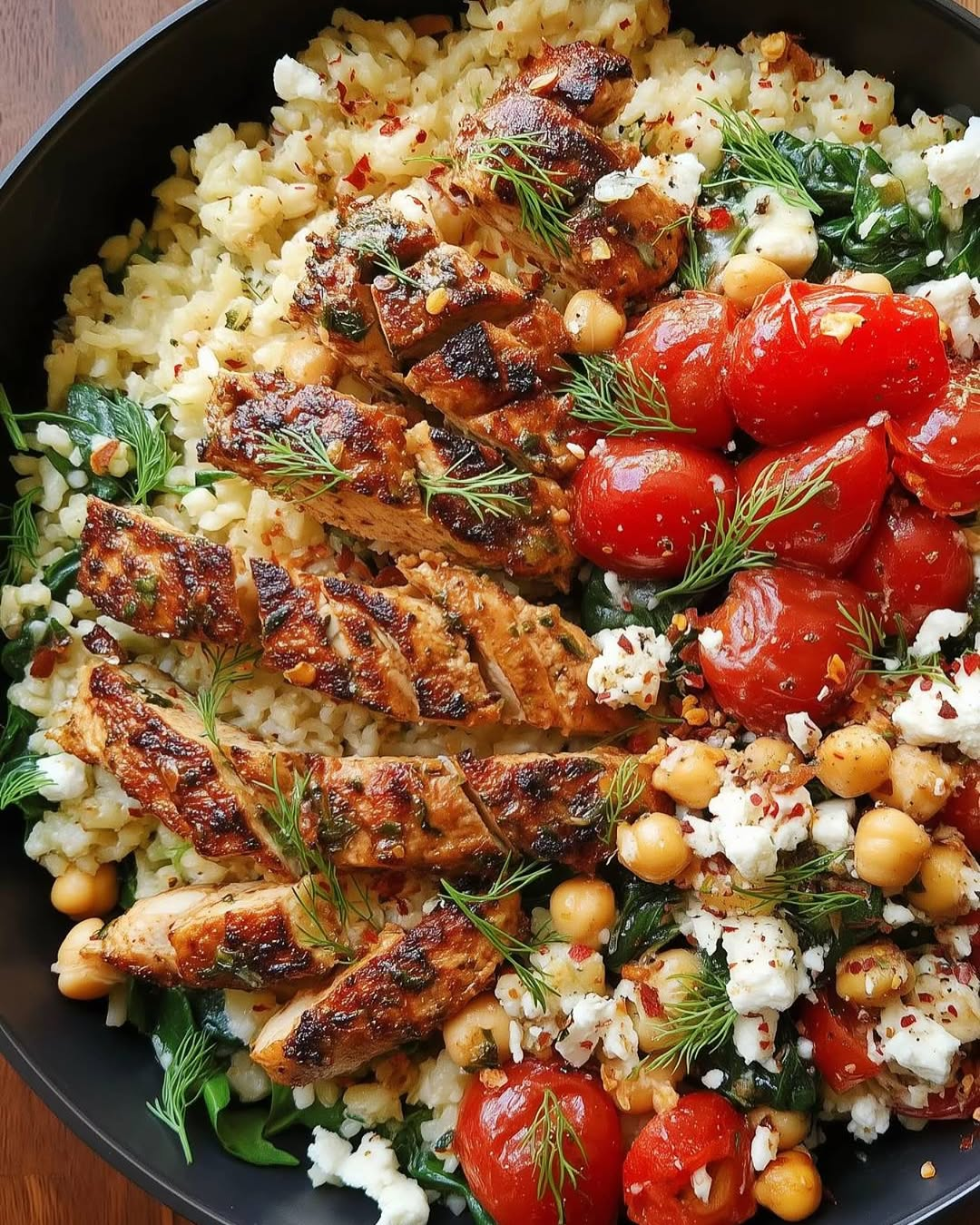 Greek Chicken and Lemon Rice