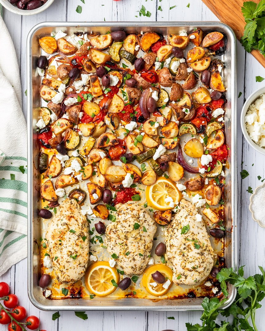 Greek Chicken Sheet Pan Dinner