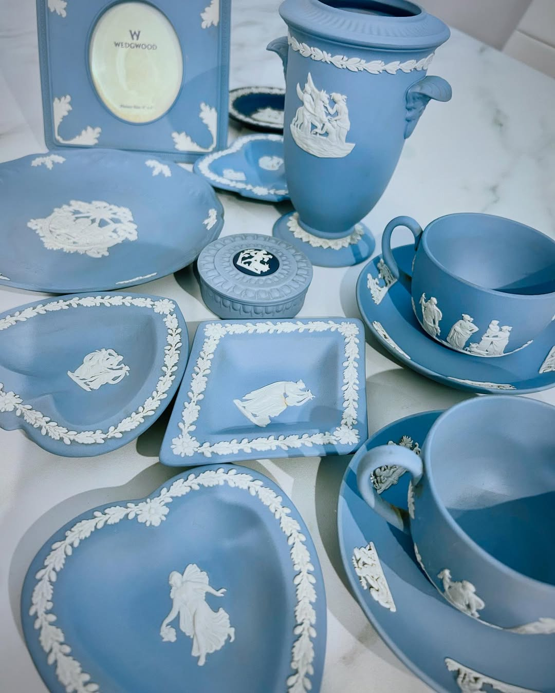 Blue Wedgewood Pieces for Trinkets