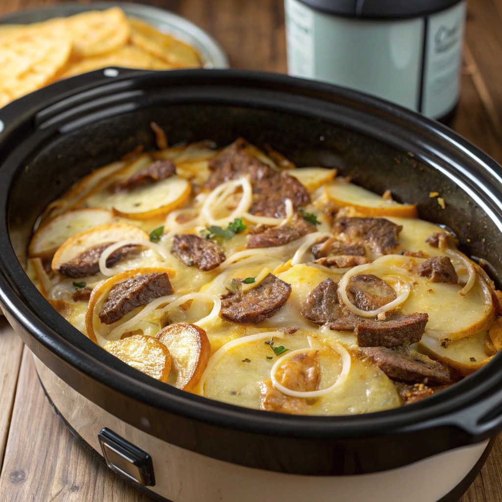 Cheesesteak Potato Casserole