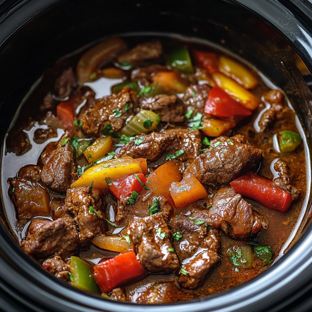 Tender Pepper Steak