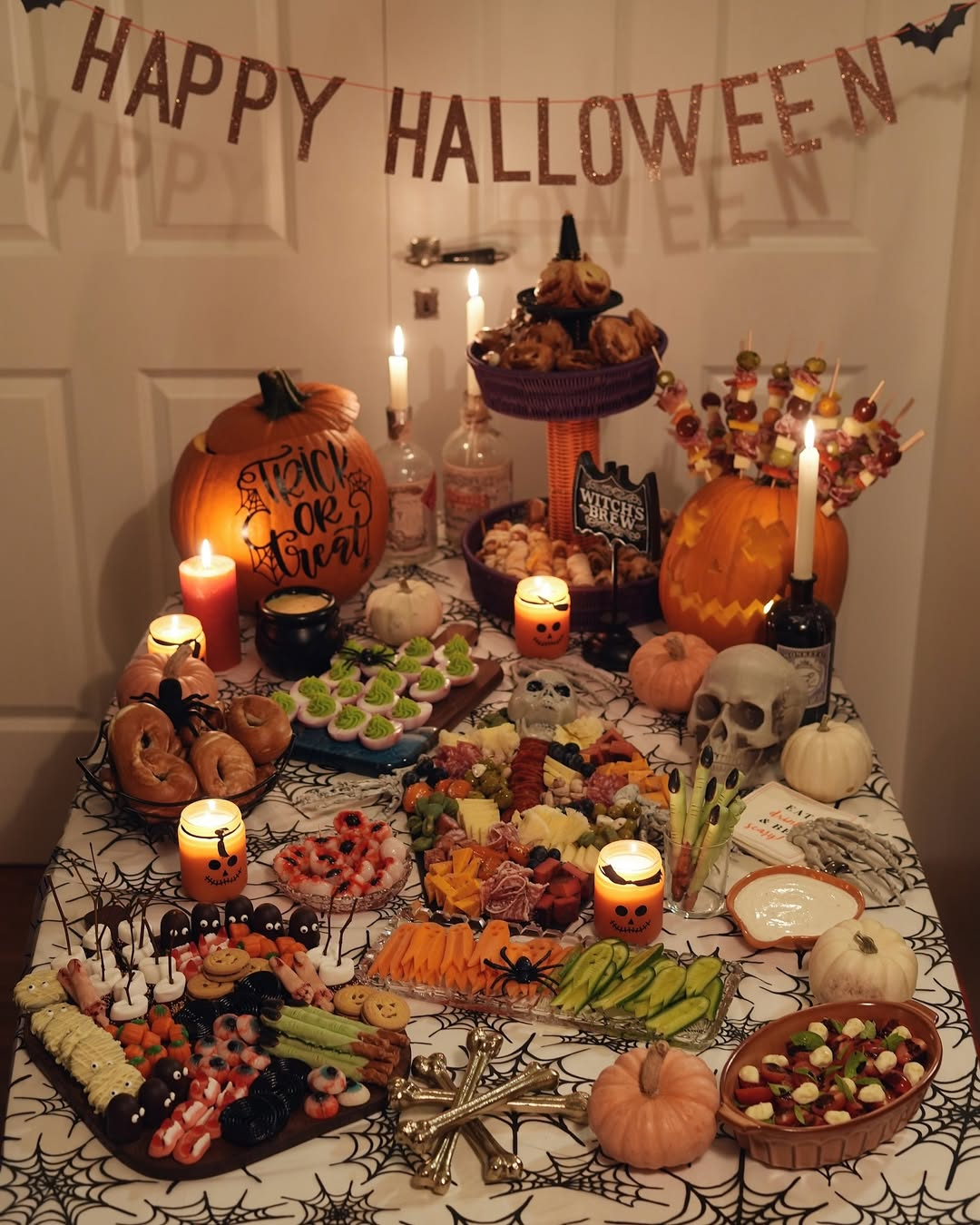 Spooky Cheese Board