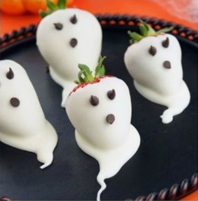 Ghost White Chocolate Strawberries