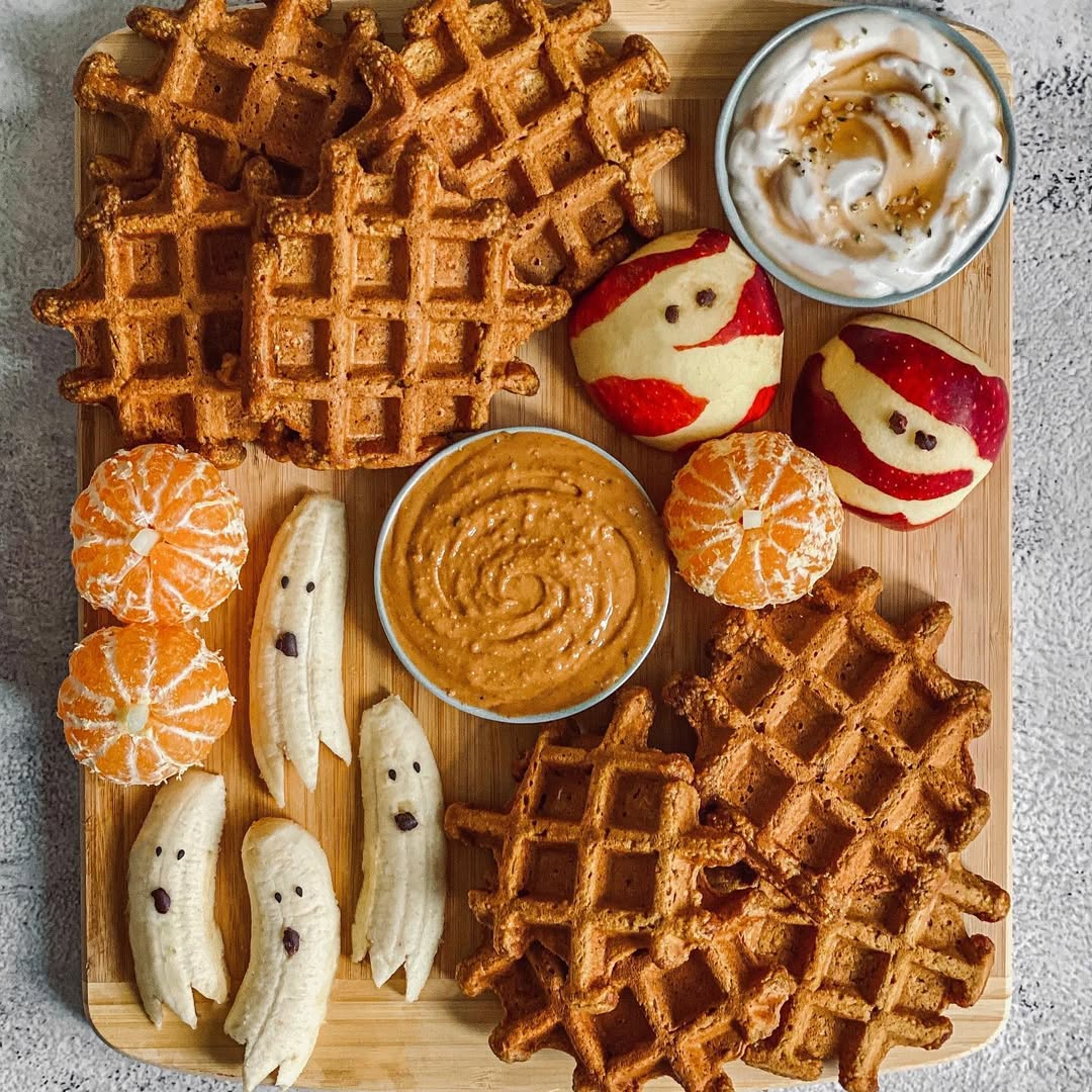 Pumpkin Oat Waffles