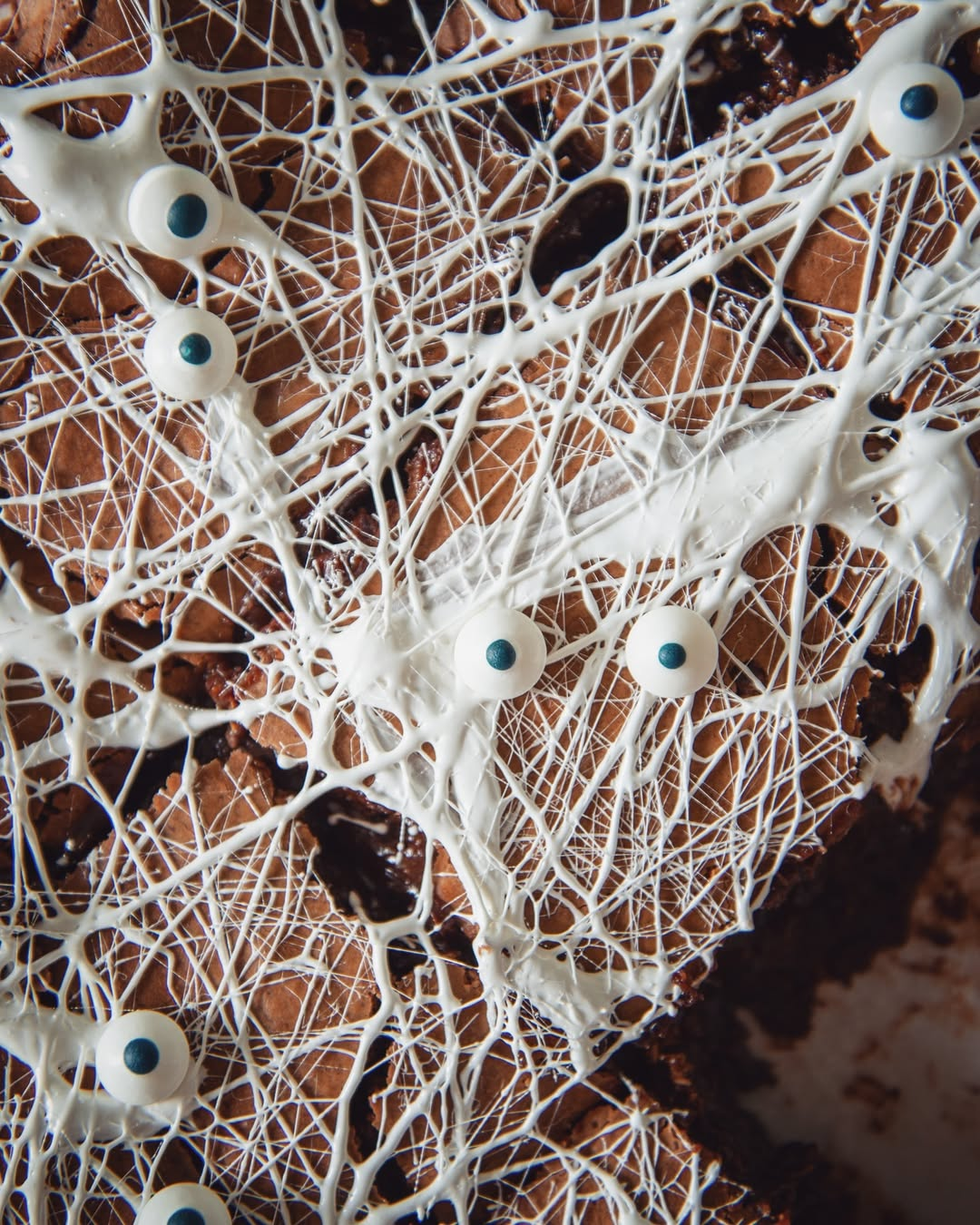 Spider Web Brownies