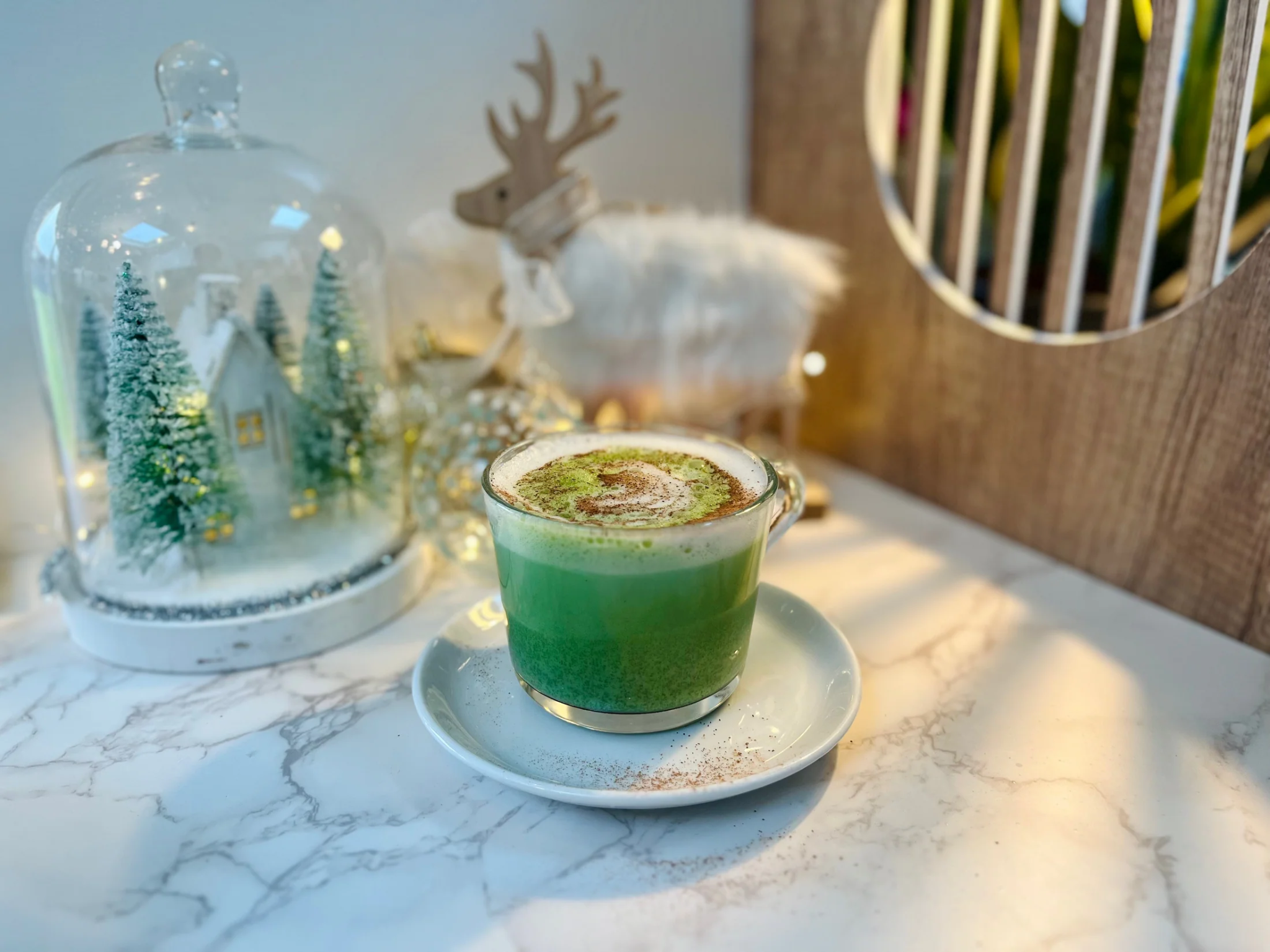 Honey Cinnamon Matcha Latte