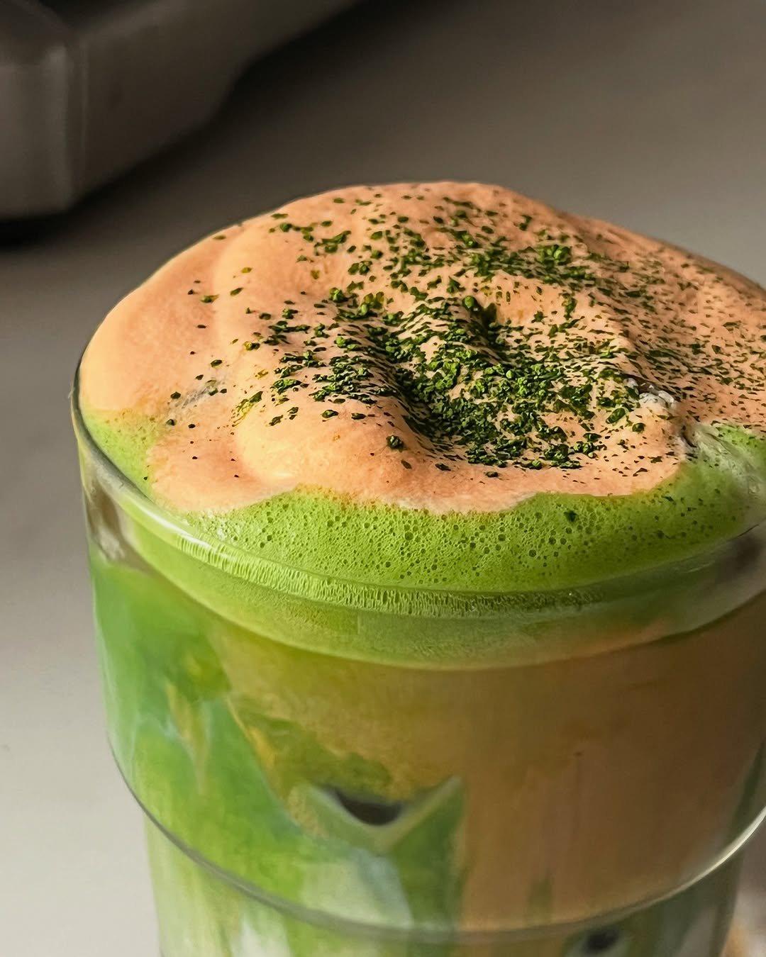 Matcha with Salted Thai Tea Cream