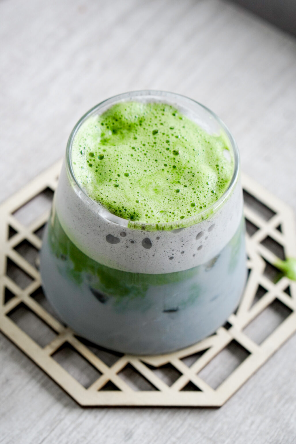 Black Sesame Matcha Latte
