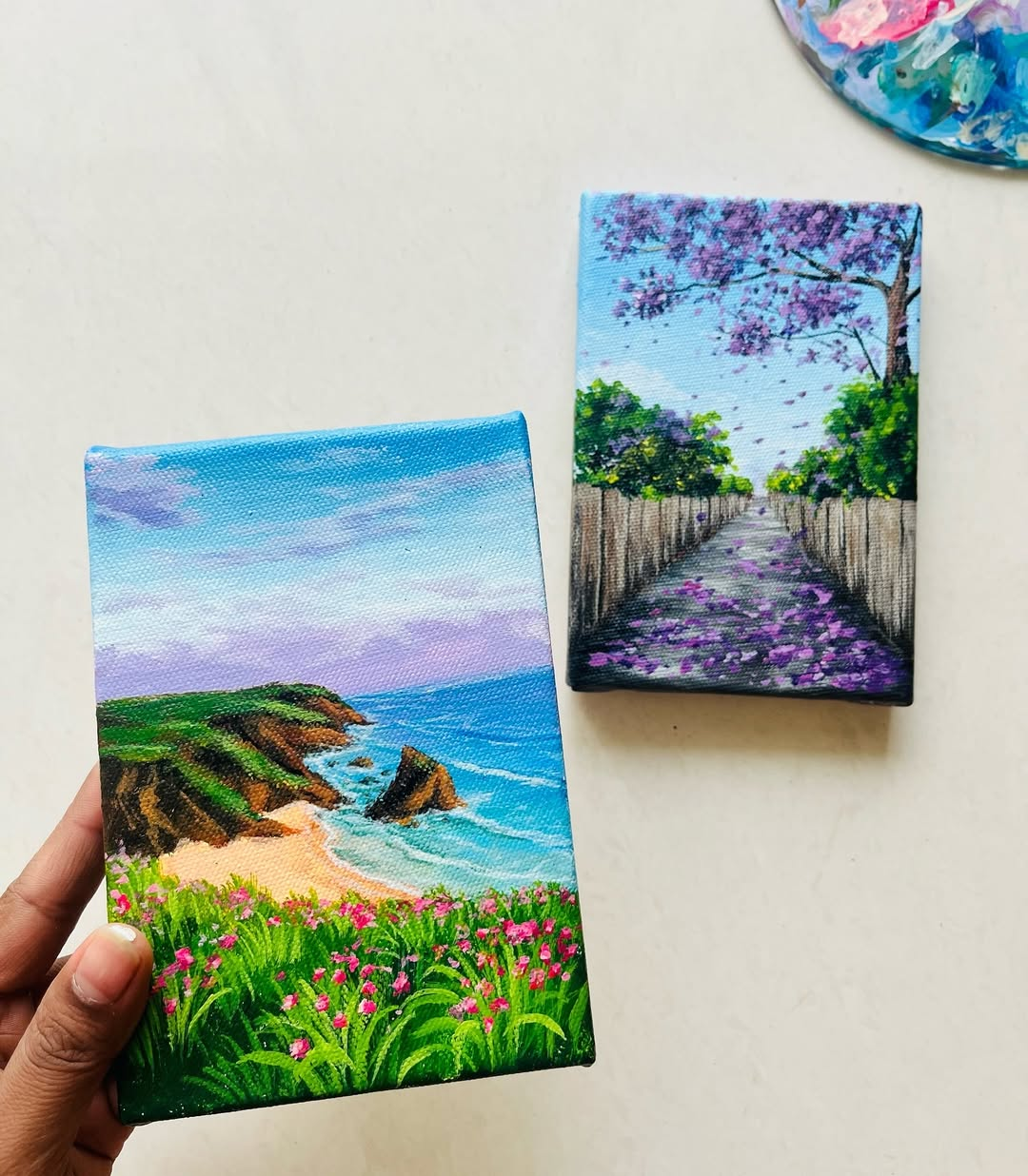 Miniature Canvas Paintings