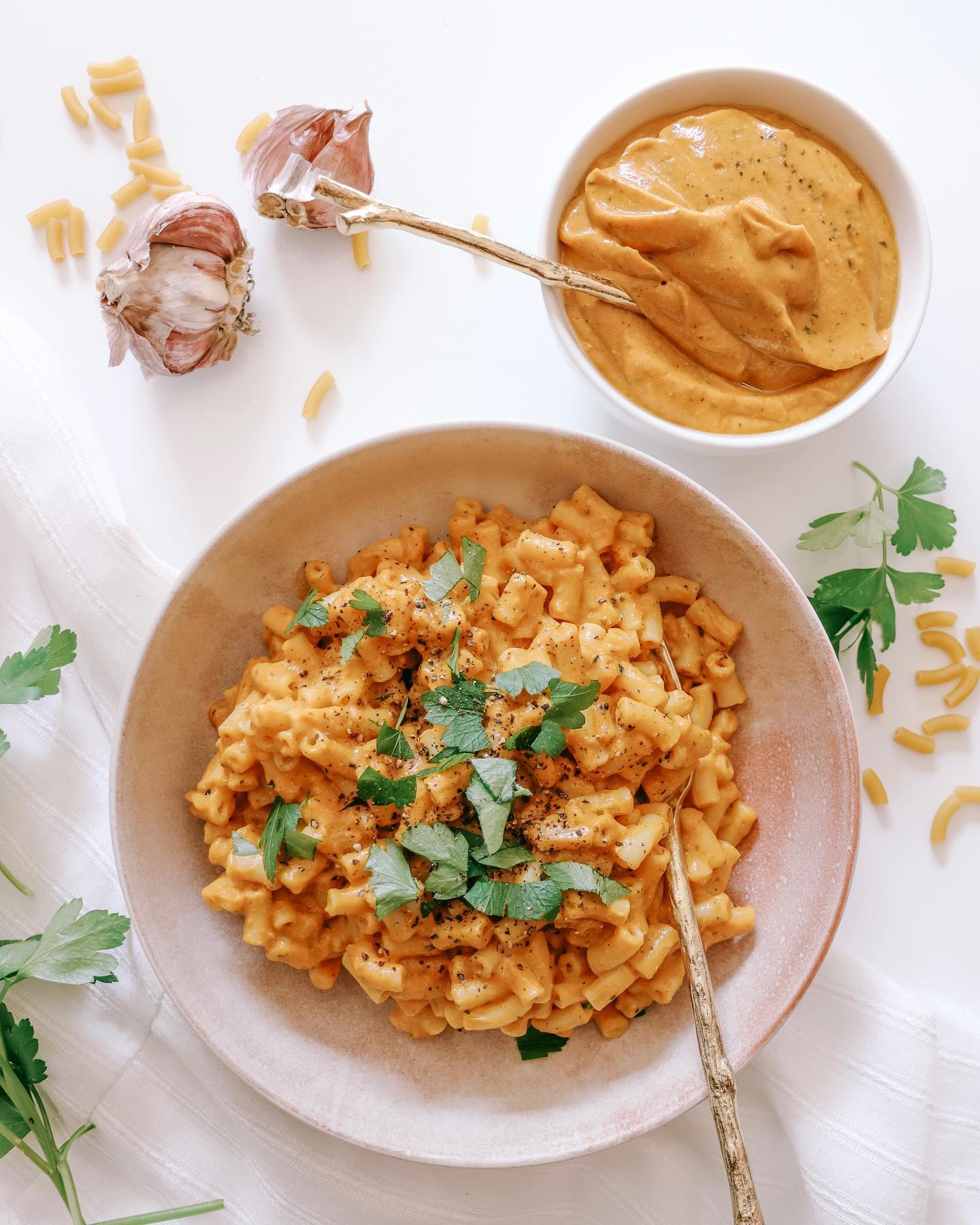 Creamy and Cheesy Vegan Pumpkin Pasta
