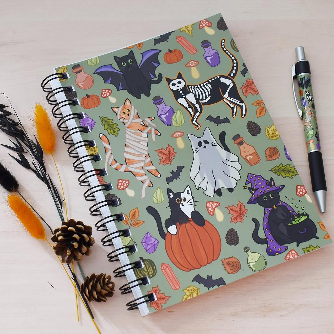 Halloween Cat Notebook