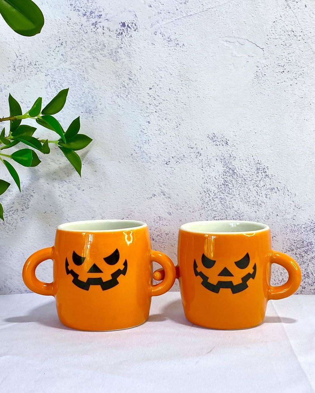 Couple Pumpkin Mugs