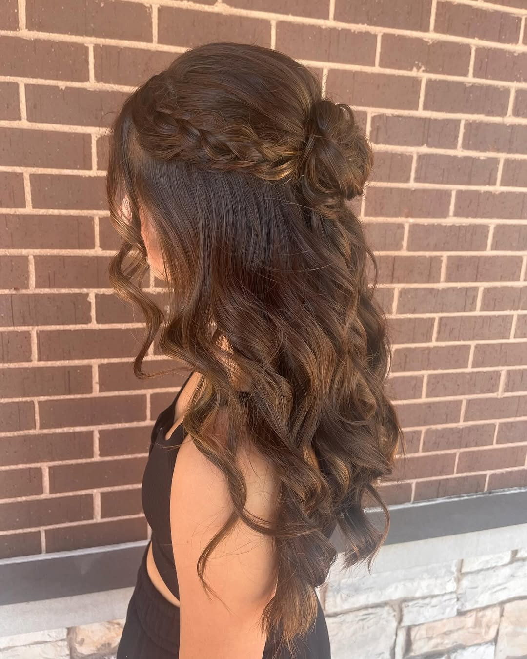Braided Half Up and Down