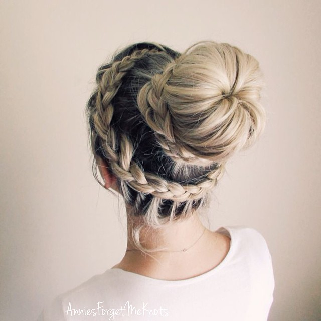 Crown Braid Top Knot