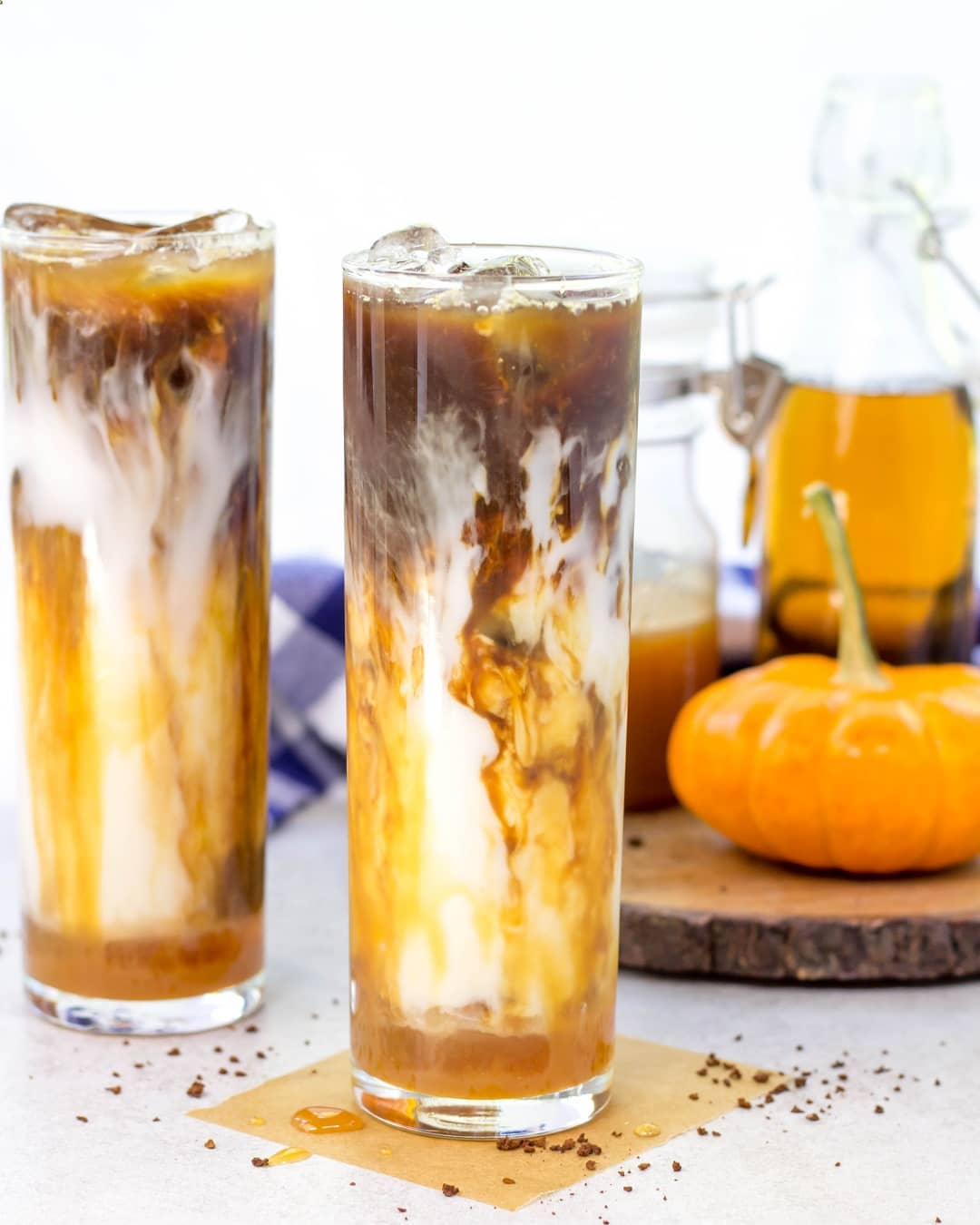 Iced Caramel Pumpkin Macchiato
