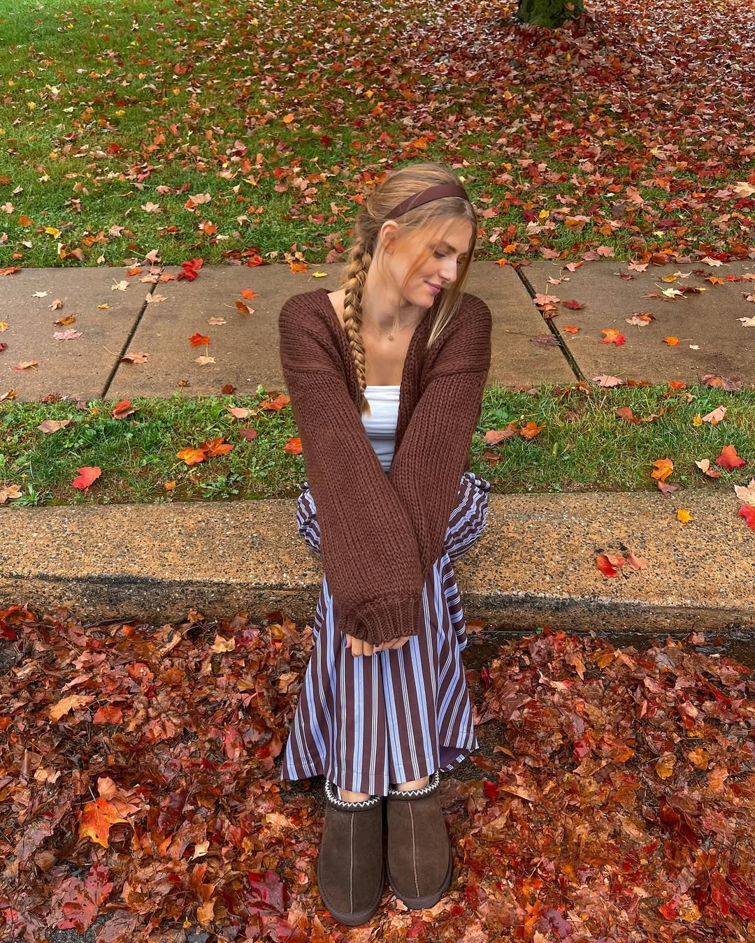 Brown Moccasins and Stripes