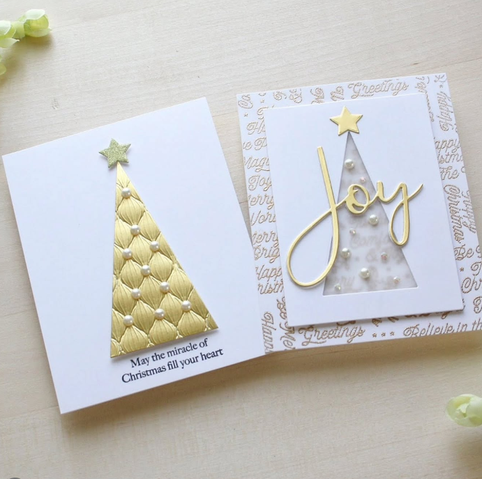 Elegant Christmas Tree Cards