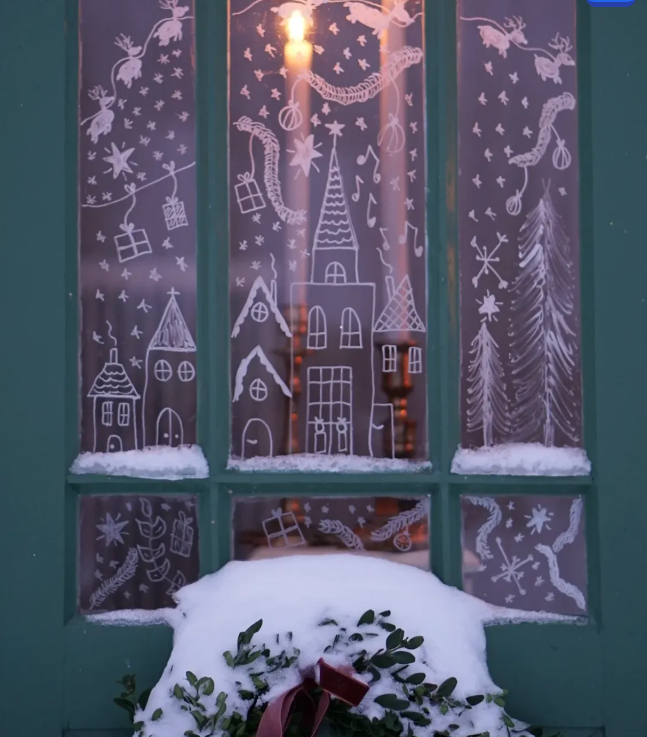  DIY Christmas Window Village 