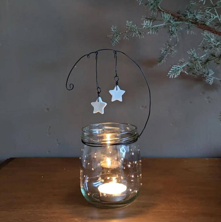 Simple Christmas Jar Candle