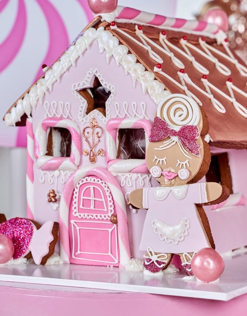 Make A Pink Gingerbread House 