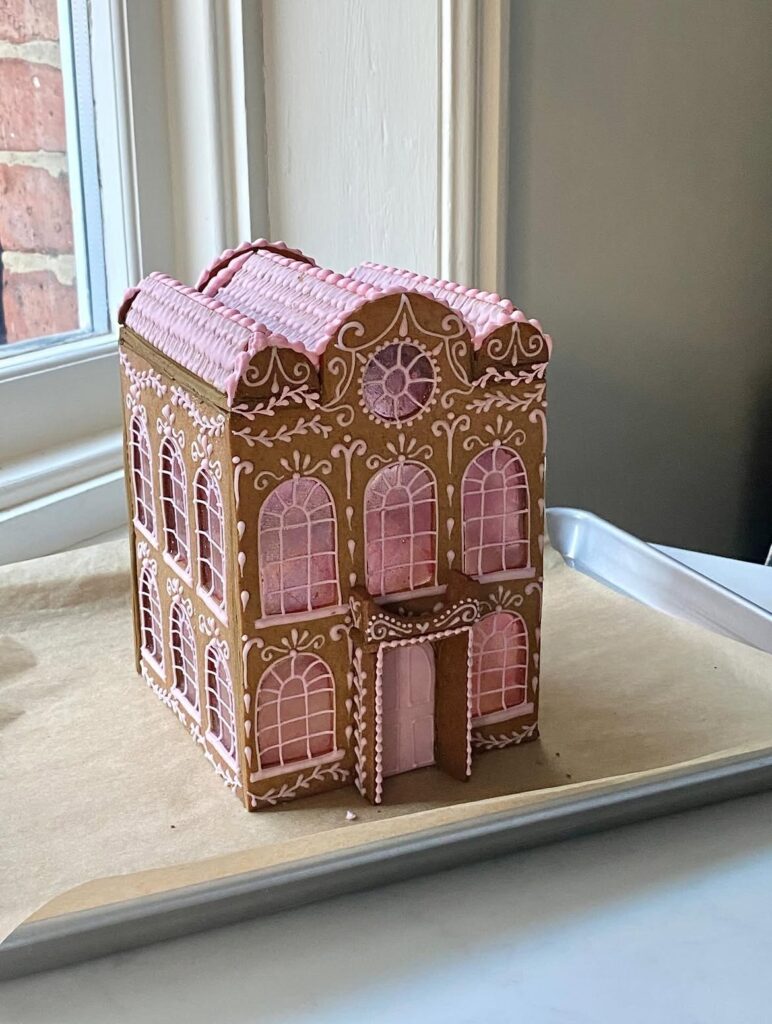 Make A Pink Palace Gingerbread House 