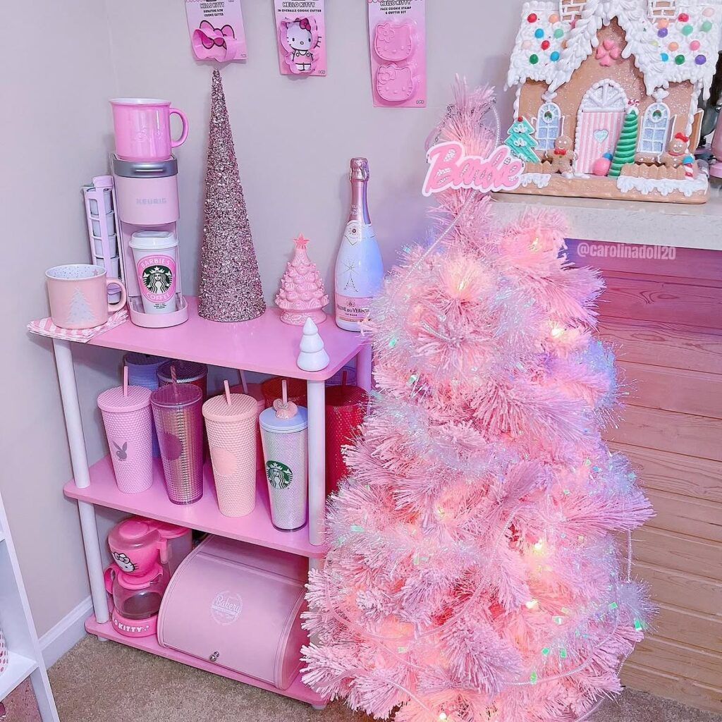 Style A Pink Christmas Coffee Bar