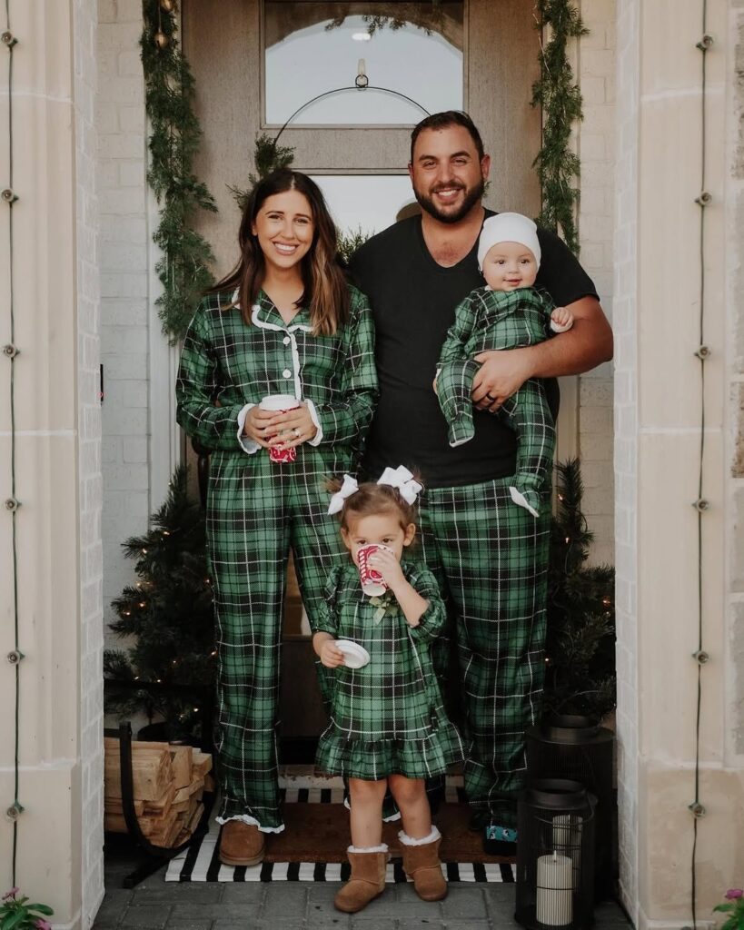 Green Plaid Family Christmas Pajamas