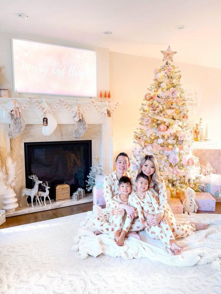 Cozy Christmas Morning Pajama Photo