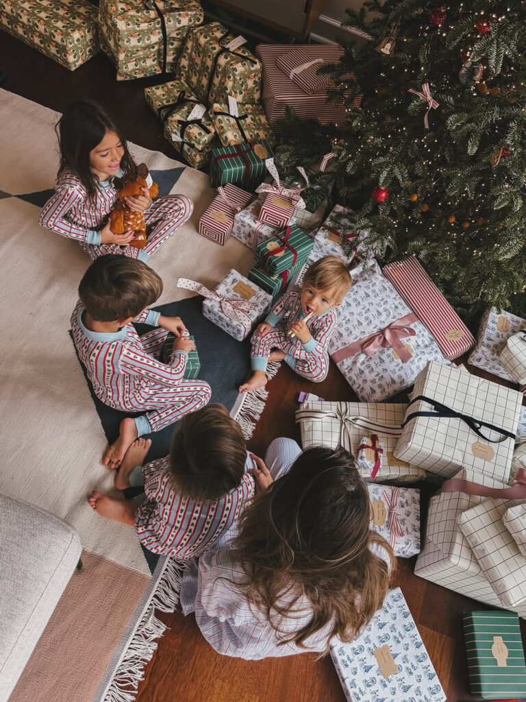 Christmas Morning Pajama Photo 