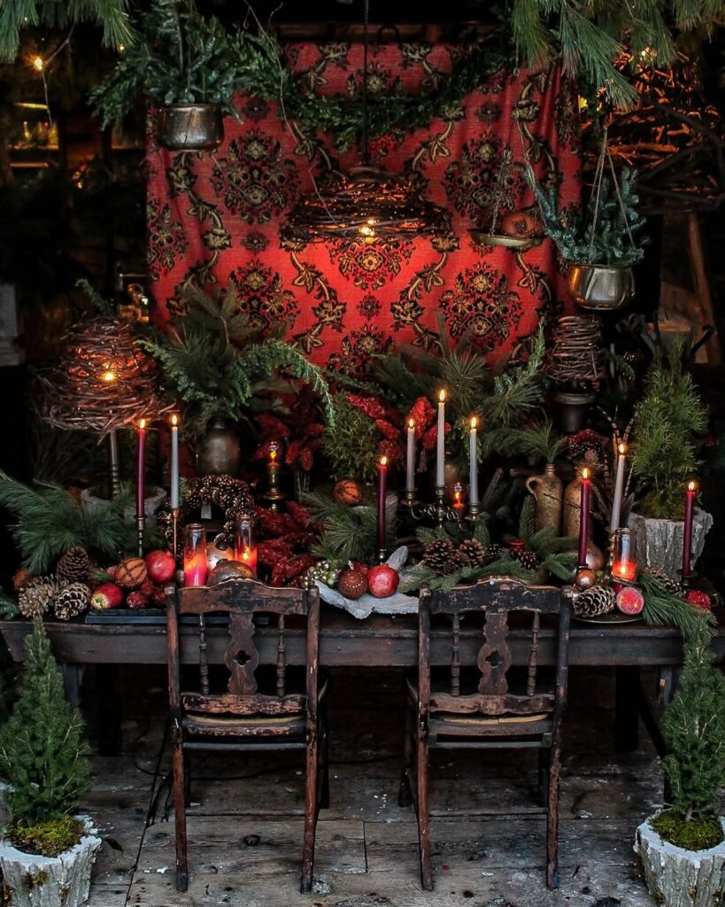 Dark Rustic Christmas Decor