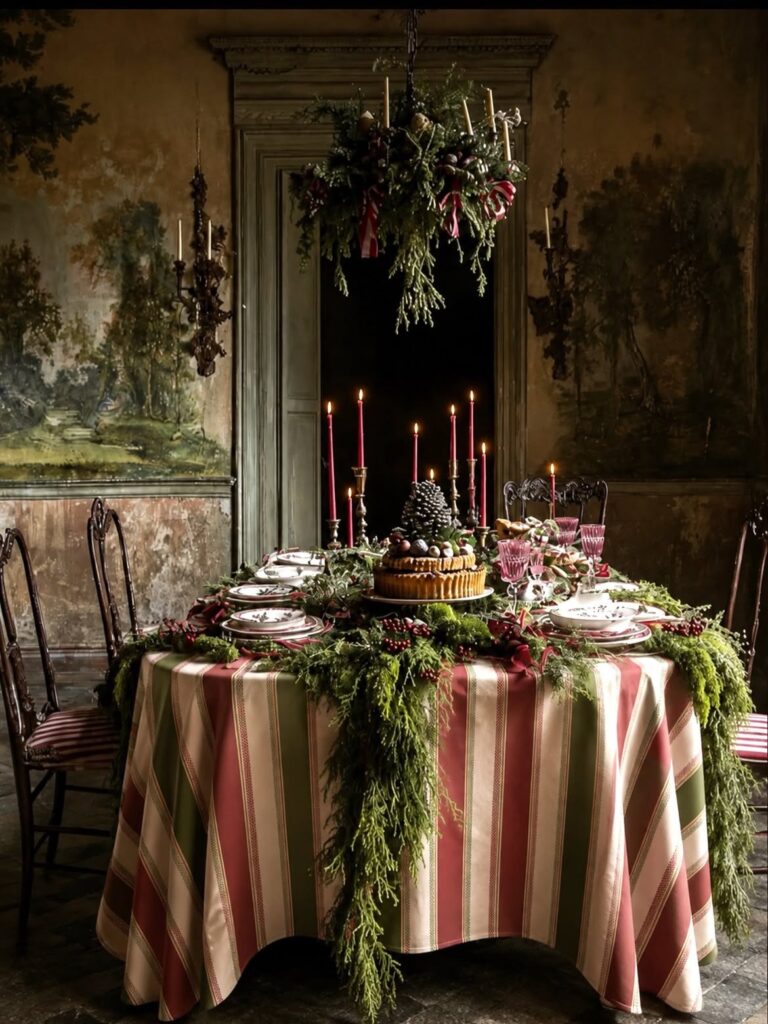Gothic Romantic Christmas TableΒ