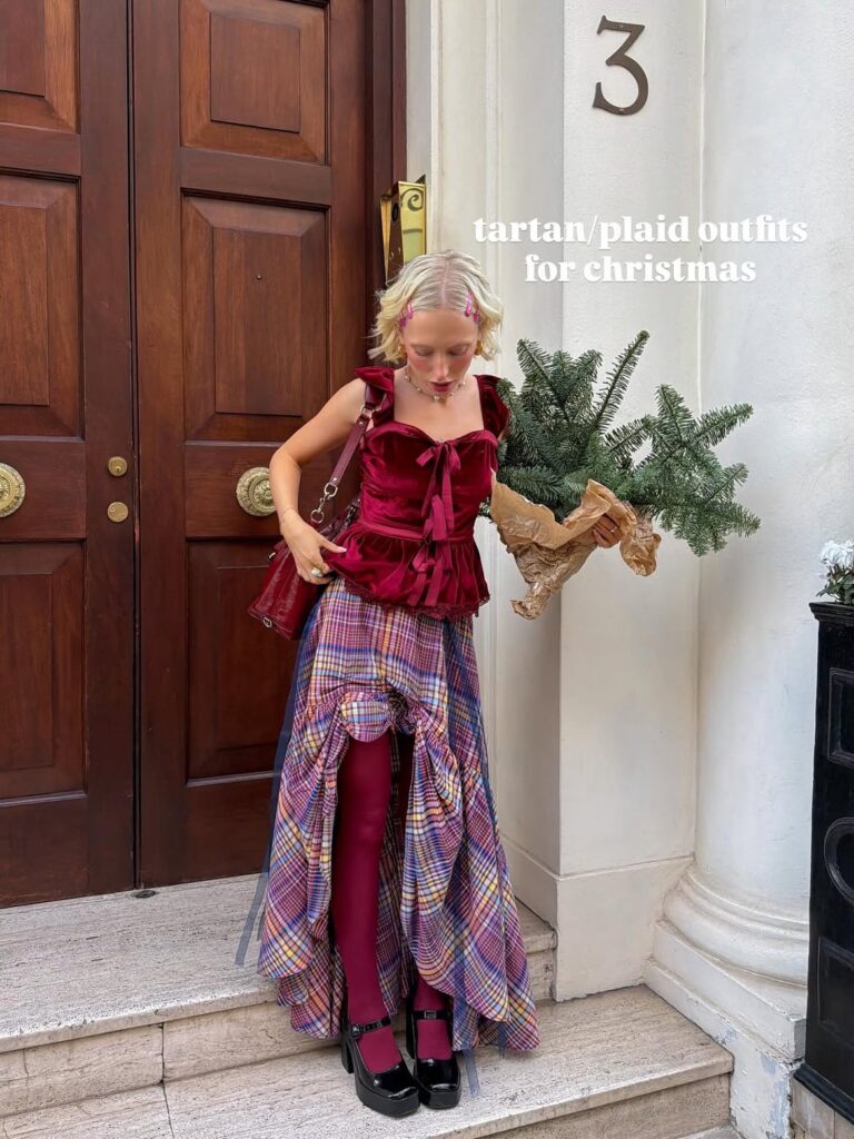Tartan Plaid Christmas Outfitย